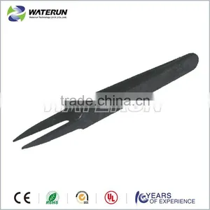 Black Conductive Plastic Tweezers Manufacturer thumbnail-1