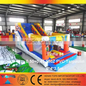 Inflatable Bouncer Tinfla 34 in PVC Tarpaulin Pirate Caribbean thumbnail-1