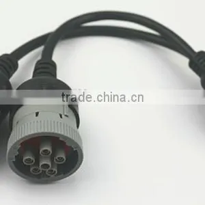 Deutsch Splitter Y Cable 2pcs 6pin OBD2 16pin Female to 2pcs J1708 6pin Y Cable thumbnail-2