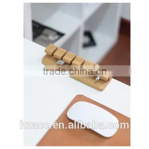 Wooden Cable and Charger Organizer Cable Management for Power Cords and Charging Cables thumbnail-3