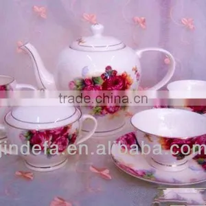 Porcelain/ceramic Tea Coffee Set 24pcs /17pcs/ 15pcs thumbnail-1