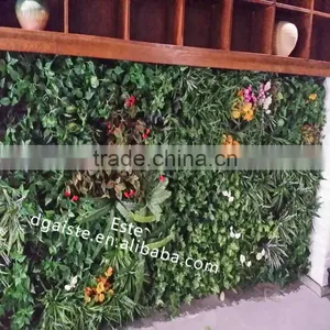 Artificial Green Wall Fake Grass for Indoor Decoration Plastic Plant Fire Residence thumbnail-1