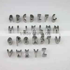 26pcs English Letters Stainless Steel Cookie Cutters, Ketchenware Set thumbnail-1