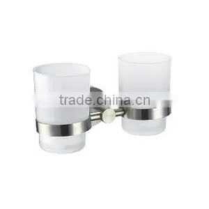 OEM FOR KOHLER/MOEN MANUFACTURER STAINLESS STEEL DOUBLE TUMBLER HOLDER WITH MIRROR FINISH-HOT thumbnail-1