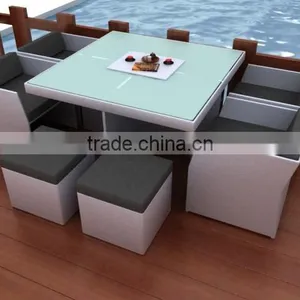 Rattan Table and Chair or Wicker Dining Set thumbnail-1