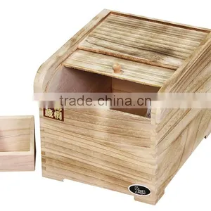 High Quality Wooden Rice Box With Burnning Color thumbnail-4