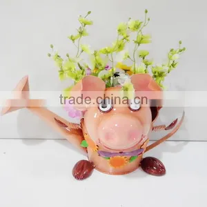 Cheap Iron Pig Ornament With Watercan thumbnail-1