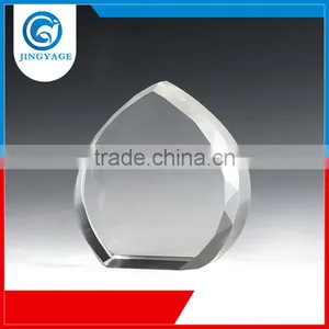 Jingyage Professional Service Welcomed Design Blank Flame Heart Shape Crystal Trophy Award Plaque thumbnail-1