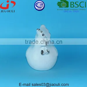 BSCI Audit Factory Decorative Ceramic Chicken Antique White Ceramic Rooster thumbnail-2