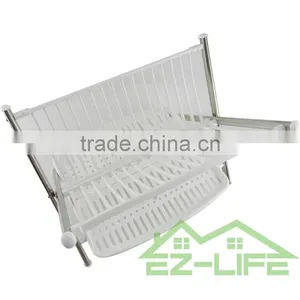 2017 Best Foldable Stianless Steel Shape V Kitchen Table Storage Dish Drying Rack thumbnail-6