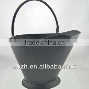 Fireplace Waterloo Black Metal Coal Bucket thumbnail-2
