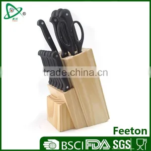 13pcs Stainless Steel Kitchen Knife Kit for Kitchenware pp Full Tang Handle thumbnail-1