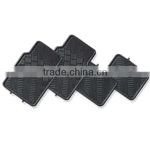 High Quality Universal 3D 4 Pieces Set PVC With NBR Car Floor Mat thumbnail-1