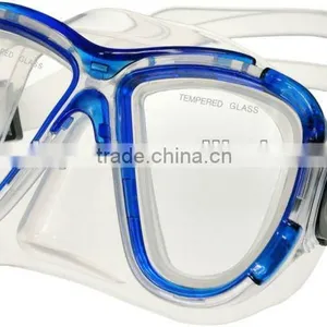 Adult Professional Big Eye Diving Mask Two Window Adjustable Diving Mask thumbnail-2