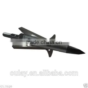 6pcs/ Package NAP Arrow Points /Receivers 100 Grain Trophy Arrowheads 2" Cut For Hunting thumbnail-3