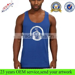 Logo Printed Fashion Mens Custom Solid Color Tank Top Wholesale thumbnail-1