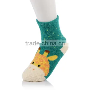 Hot Selling Warm Thick Cartoon Coral Fleece Socks thumbnail-1