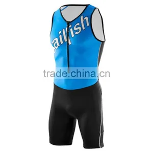 Custom ClubTriathlon Suit For Swimming Running Cycling Jersey Suit Sleeveless thumbnail-2