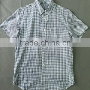 2017 Check Shirts for Men 100% Cotton European Urban Party Wear Slim Fit Long Sleeve Manufacturer thumbnail-1
