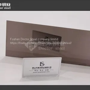 304 Decorative Brown Golden Mirror Stainless Steel for Building Material thumbnail-2