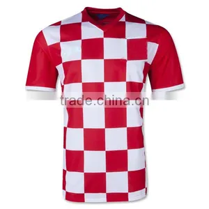 Real Red White Soccer Jersey Wholesaler thumbnail-1