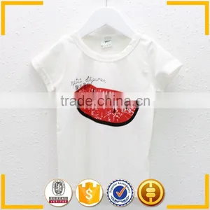 2015 New Cotton Children Set Watermelon Pattern White t Shirts and Pants thumbnail-3