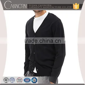 Button Down All Button Placket Mens Sweater Cardigan thumbnail-1