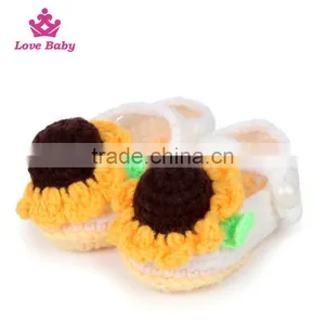 The New Spring Princess Hand Made Crochet Knitted Baby Shoes LBS20151223-52 thumbnail-1