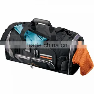Touring 22" Deluxe Duffel Bag - Large Zippered U-shaped Main Compartment, Rear Shoe Pocket With Vents and Comes With Your Logo. thumbnail-4