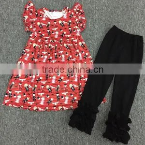New Fashion Little Baby Cotton Outfit Western Girls Summer Clothing Set Tunic Toddler Girls Clothing Outfits thumbnail-1