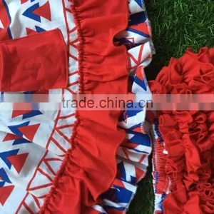 2016 New Baby Girl 4th of July Swing Outfits Little Girls Swing Top Bloomer Set May Memorial Day Outfits With Headband thumbnail-4