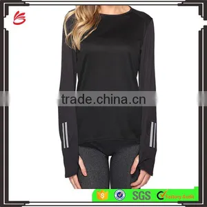 High Quality Women T-shirt Custom T-shirt Women t Shirt Wholesale China O-neck Long Sleeves t Shirt thumbnail-1