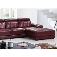 Casual Living Room Leather Sofa thumbnail-3