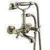 Bronze Wall Mounted Two Hole Bathroom Faucet Brass For Household thumbnail-1
