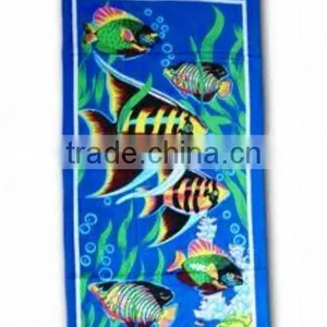 Reactive Print 100% Cotton Beach Towels thumbnail-5