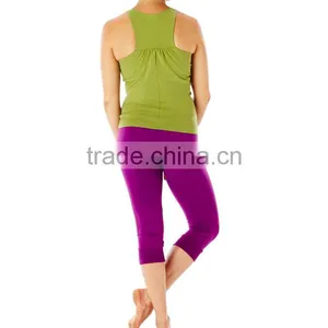 Wholesale Nylon Spandex Gym Stringer Vest Dry Fit Sexy Singlets Women thumbnail-1
