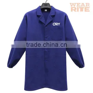 Custom Printing OEM Blue Cotton Gown thumbnail-1