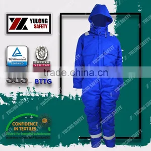 Wholesale Cotton/poly Fluorescent EN20471 Reflective Color High Visibility Orange Coveralls With Fireproof thumbnail-1