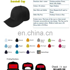 Custom Logo Printing Embroidery Promotional Baseball Cap thumbnail-1