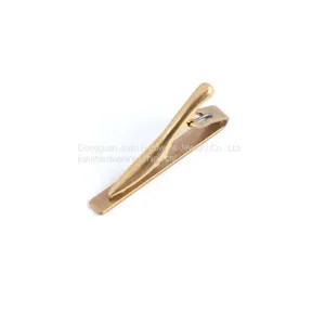 Chinese Wholesale Tie Clip Supplier Brass Tie Clip 5.0mm*40mm Length Short Tie Pins thumbnail-2