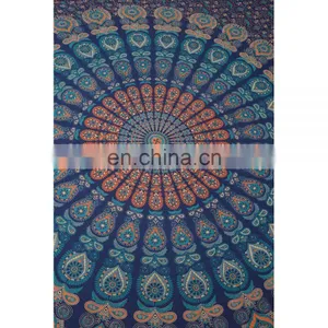 Peacock Design Bohemian Indian Mandala Tapestry thumbnail-1