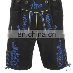 Lederhosen Shorts Suede Leather Lederhosen for Bavarian (Bavarian Party Dress) thumbnail-1