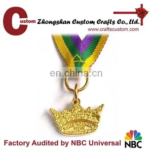 Souvenir Custom Gold Medal With Ribbon for Sale thumbnail-1