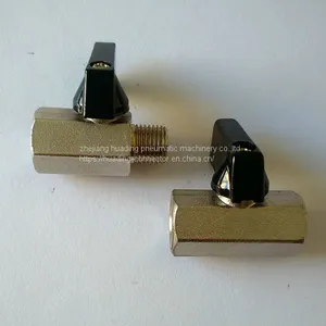 Brass MINI BALL VALVE FM1/4'' NICKEL WHITE thumbnail-1