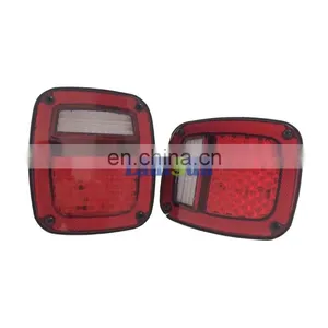 For Jeep TJ Replacement Tail Lights RED LENS w/ Bright Red LED's LED License Plate Lights J204 thumbnail-6