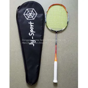 Brand OEM Carbon Fiber Badminton Racket With Cover Factory Custom Logo thumbnail-1