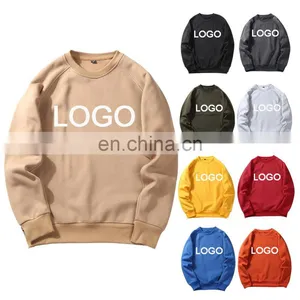 Manufacturer Custom Logo Unisex Mens Womens Oversized Plain Blank Pullover Hoodie Sweatshirt thumbnail-1