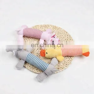 Duck Pig Elephant Pattern Floppy Dog Squeaky Chew Plush Pet Toy thumbnail-4