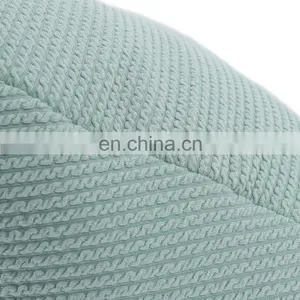 High Quality Plain Green Multi Functional Triangular Home Decorative Knitted Pillows Triangle Pillow for Sale thumbnail-4