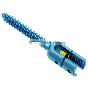 CE & ISO Marked Spinal Pedicle Screw Medical Titanium Monoaxial Reduction Screws Orthopedic Surgical Spine Implants thumbnail-3